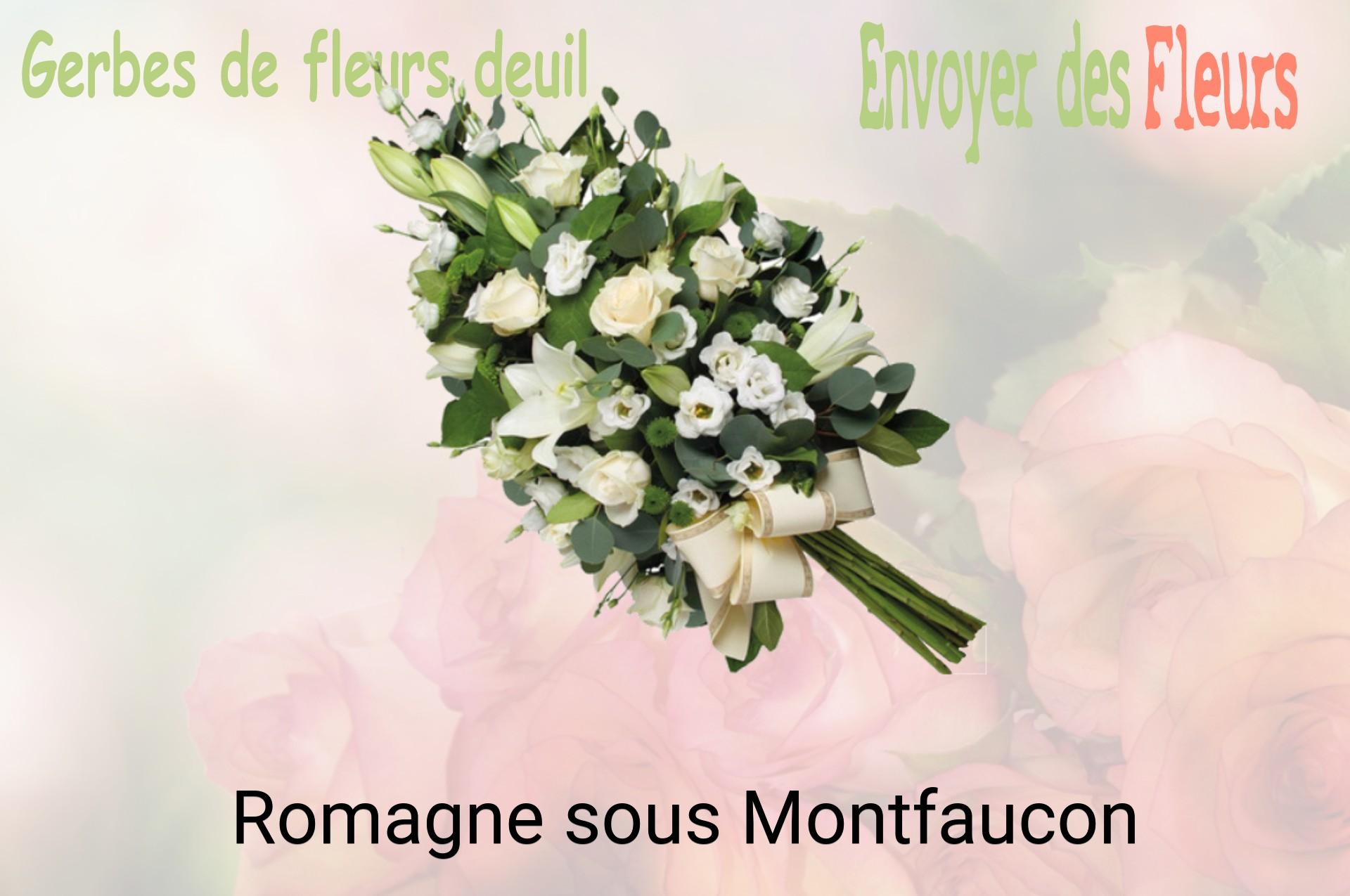 Gerbe de fleurs de deuil livrée à Romagne-sous-Montfaucon