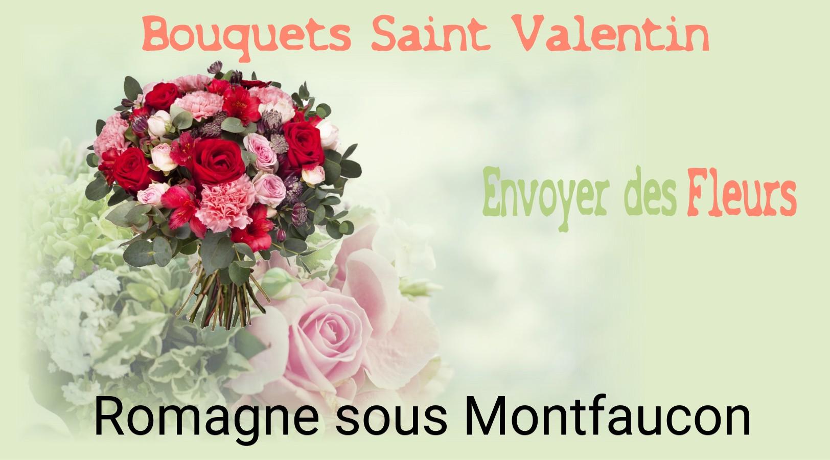 Roses de Saint-Valentin livrées à Romagne-sous-Montfaucon